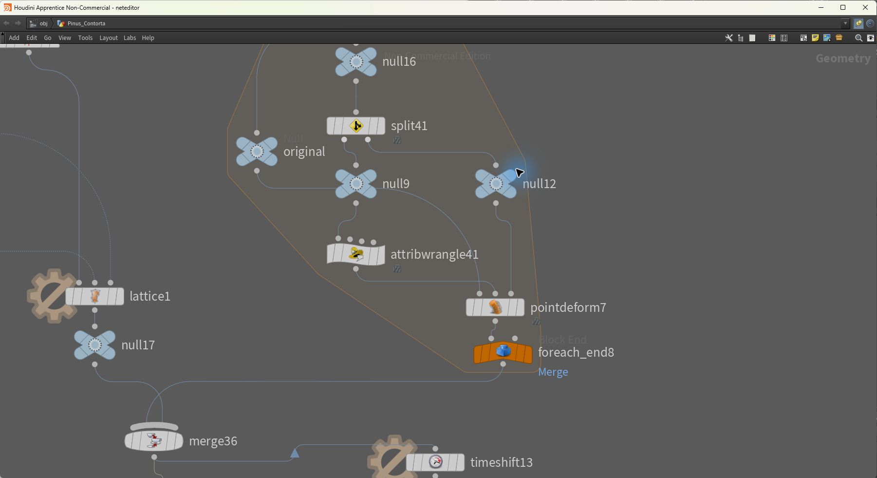 Houdini workflow: Transferring simplified simulation back to detailed geometry.